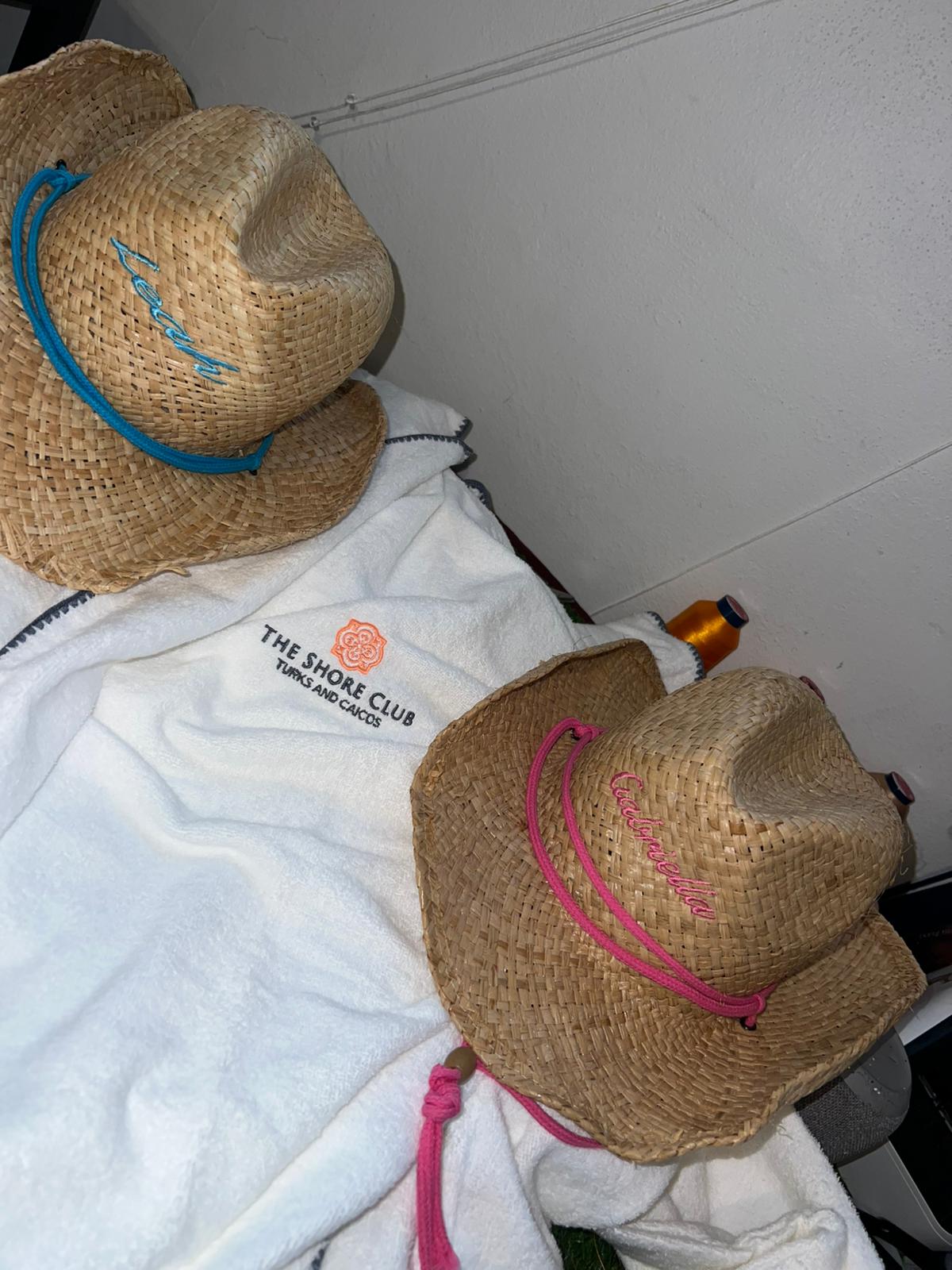 Close-up of embroidered logo stitching on branded apparel