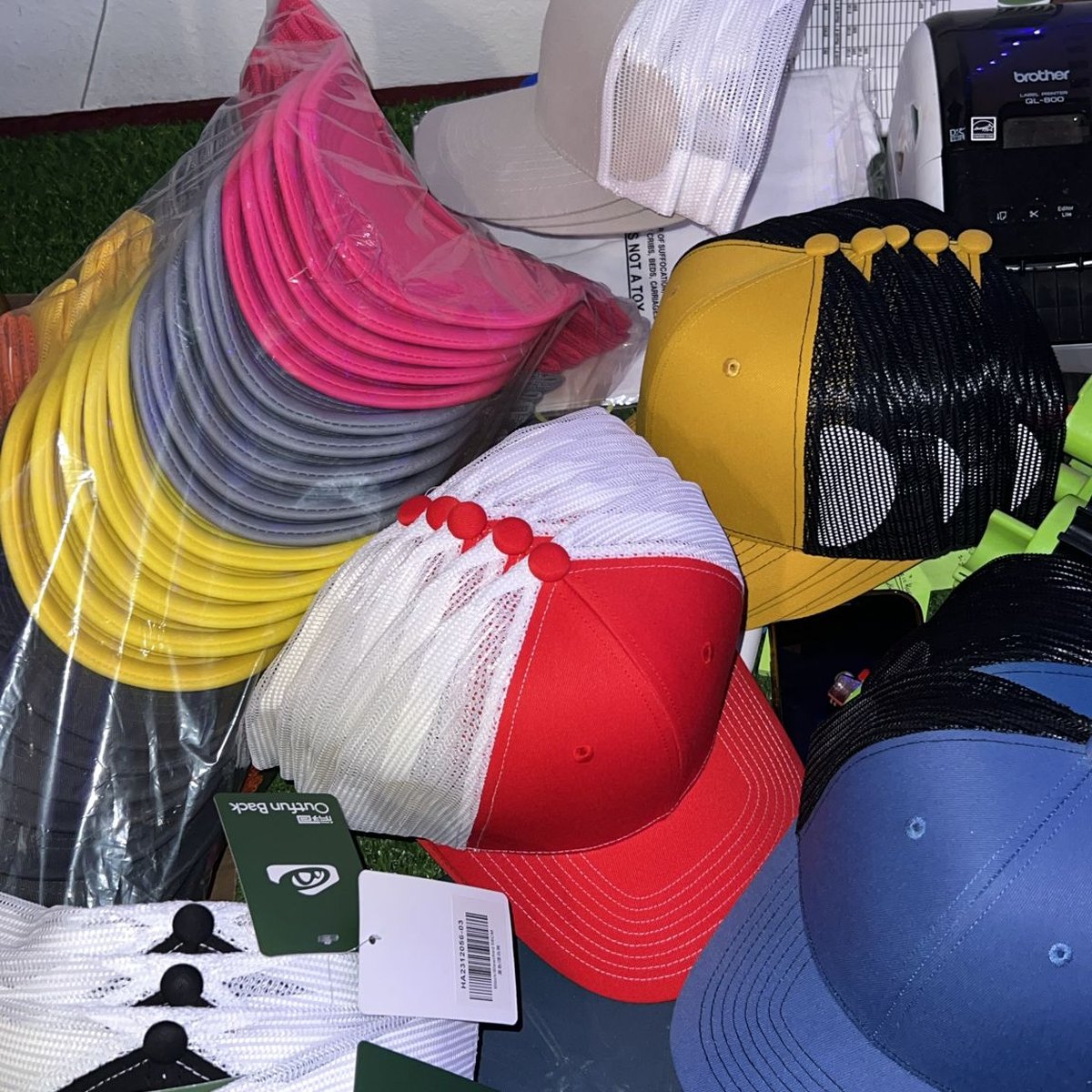 Blank cap inventory in the KiX studio